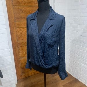 BB Dakota blue dress shirt blouse xs